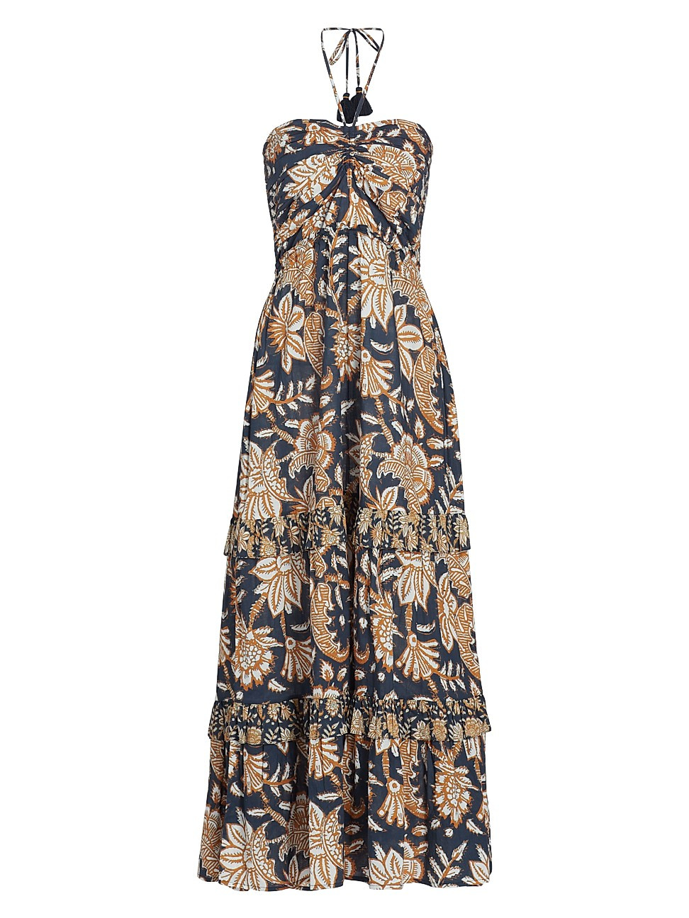 Women's June Floral Maxi Dress - Batik Floral Midnight Navy - Size Medium - Batik Floral Midnight Na | Saks Fifth Avenue