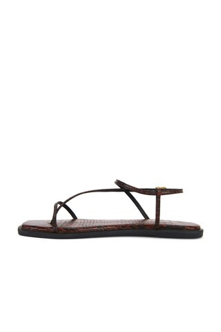 Alayta Square Toe Sandal in Snake | Revolve Clothing (Global)