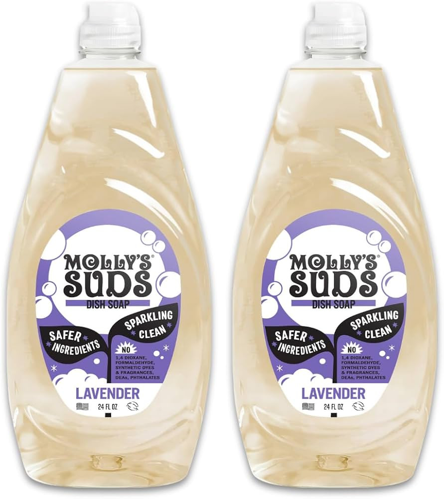 Amazon.com: Molly's Suds Natural Liquid Dish Soap | Long-Lasting, Powerful Plant-Powered Ingedien... | Amazon (US)