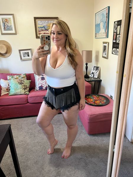 Stagecoach or Festival Outfit Idea
Just add black cowboy boots and cowboy hat! I’d prob do a black top too but white works as well  

#LTKcurves #LTKFind #LTKFestival