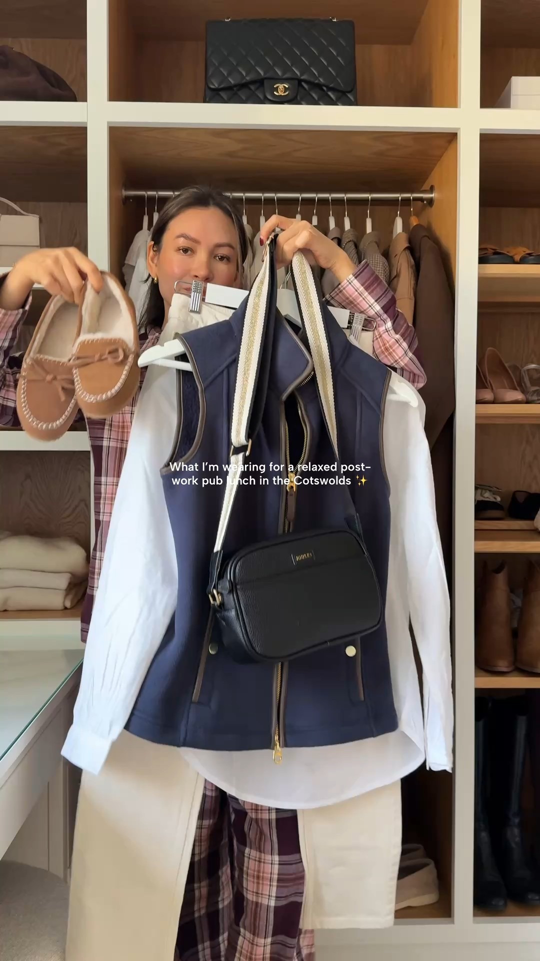 countryside-inspired outfit with a chic city-girl finish.
Fleece gilet, cosy loafers, neutral look 

#LTKwinter #LTKgiftguide #LTKuk