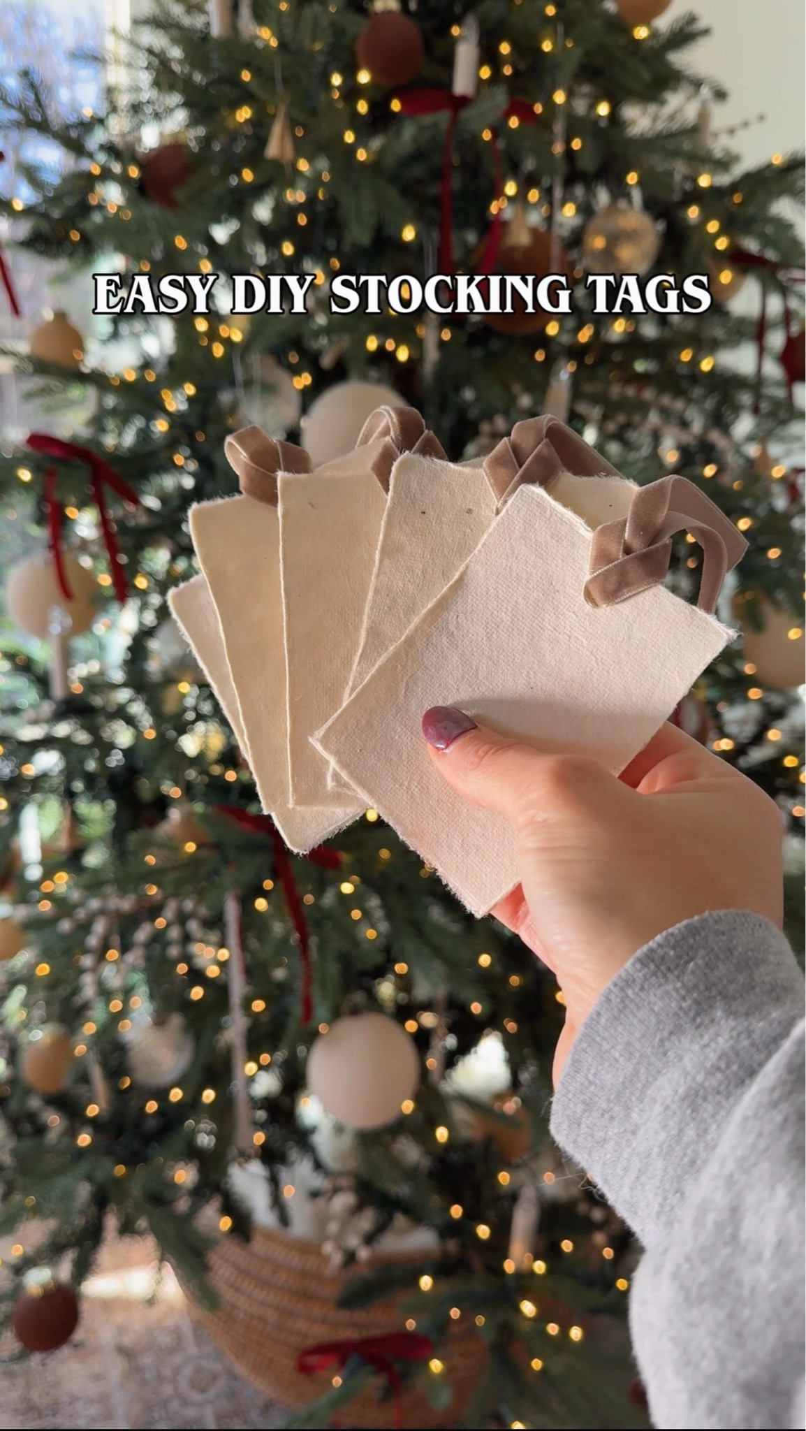 These beautiful vintage-style place cards from Target also double as stocking tags or gift tags! They’re made from thick parchment paper and come with pretty velvet ribbon you can leave on or replace with your own. Simply write names on the tags in black ink and add to your stockings for a gorgeous vintage Christmas look for less. 🎄 They come in a pack of 12 for less than $8! 

#LTKHoliday #LTKHome #LTKGiftGuide