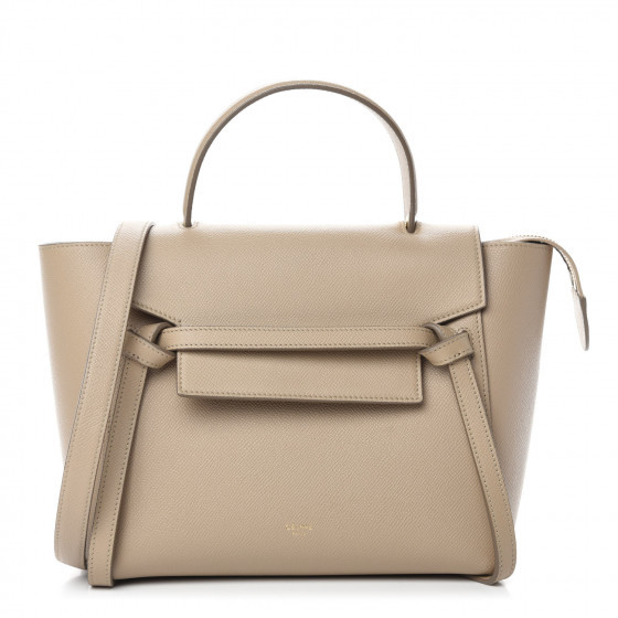 Grained Calfskin Micro Belt Bag Light Taupe | Fashionphile