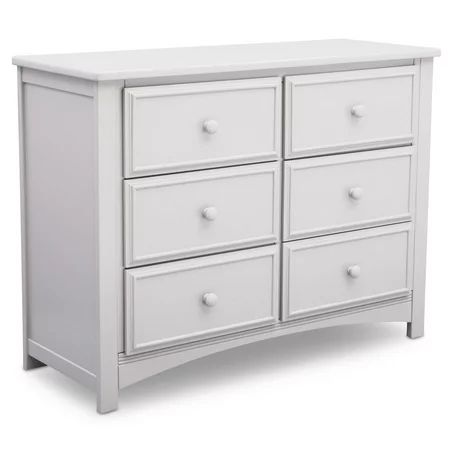 Delta Children Mason Universal 6 Drawer Dresser, Bianca White | Walmart (US)