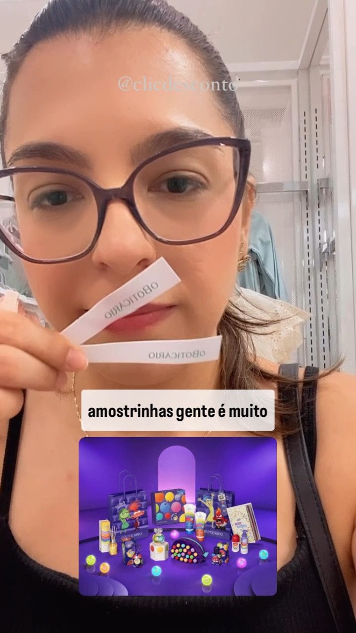 ✨Clicou, economizou✨
Eu queria ter feito um vídeo mostrando o lançamento O BOTICÁRIO, mas simplesmente estava ESGOTADO 💥🤯 será que foi sucesso?! Só consegui sentir o cheirinho de 2 fragrâncias na nova linha DIVERTIDAMENTE🥹 muito cheiroso gente, vocês precisam conhecer!!! Se na loja esgotou, aqui tem! Aproveitem!

#LTKbrasil #LTKcriancas #LTKbeleza