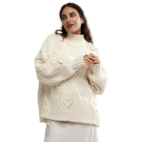 Free People Women's Heart You Pullover, Ivory (US, Alpha, Medium, Regular, Regular, Ivory) | Amazon (US)