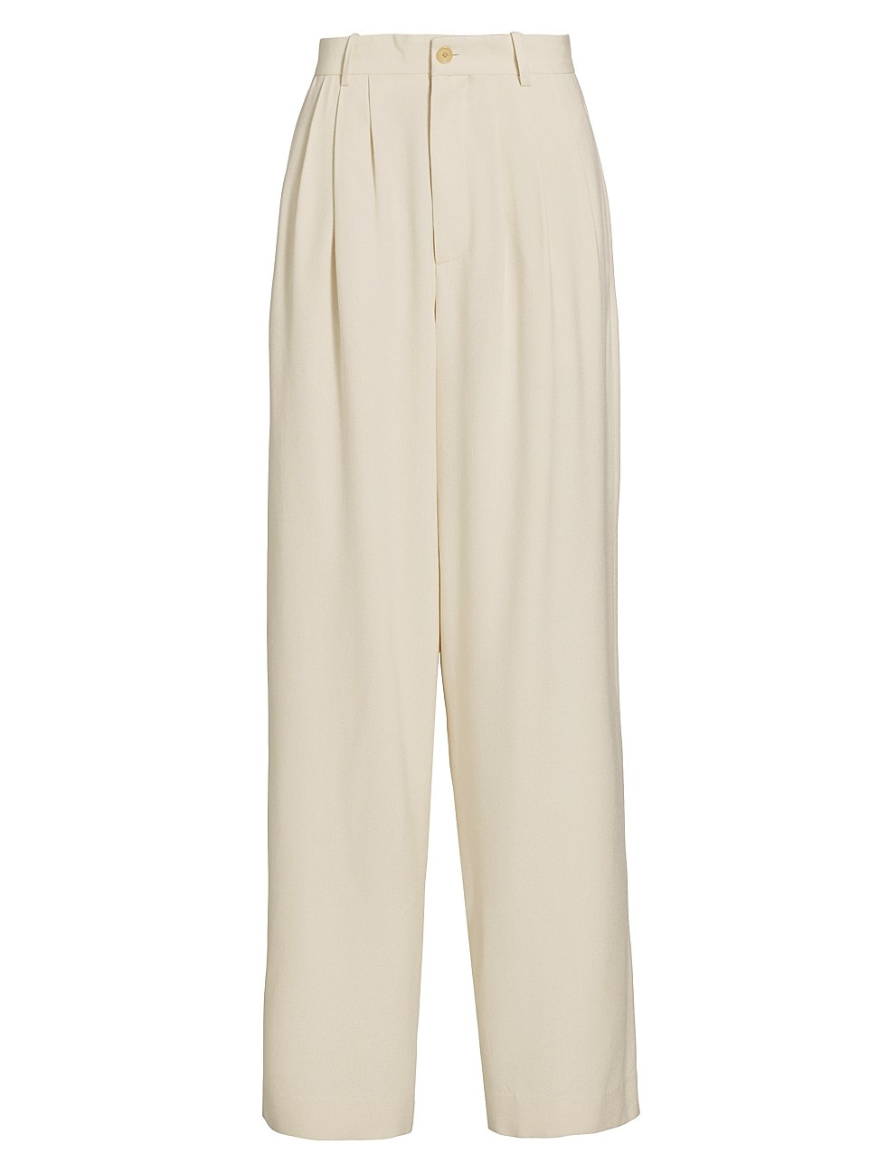 Women's Rufos Wide-Leg Silk Trousers - Antique Cream - Size 0 | Saks Fifth Avenue