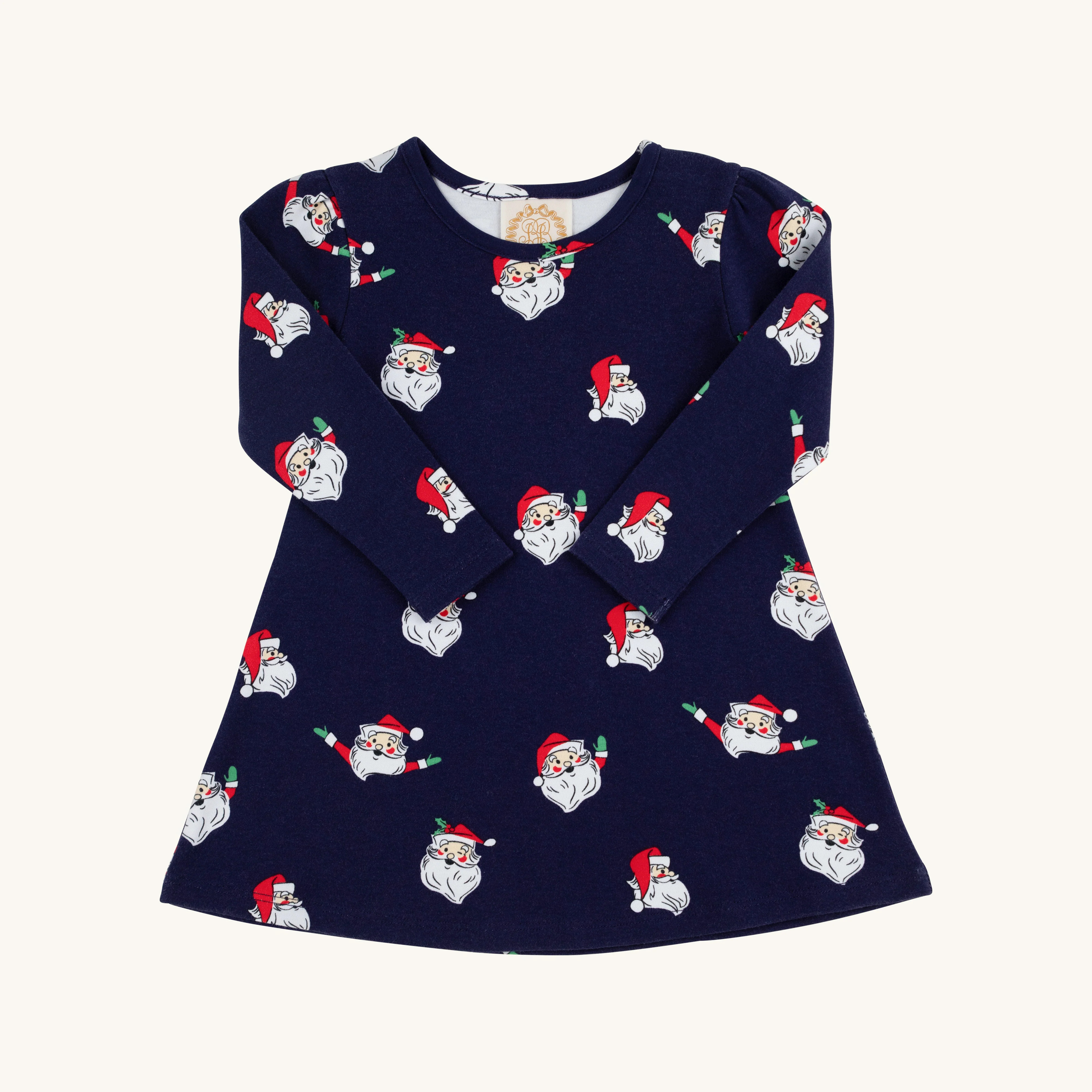 Long Sleeve Penny's Play Dress - Jolly Old St. Nick | The Beaufort Bonnet Company