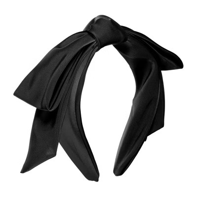 Unique Bargains Women's Classic Double Layer Bow Headband 5.91"x1.38" 1 Pc | Target