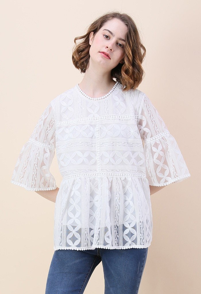 Summer Lovin' Embroidered Dolly Top | Chicwish