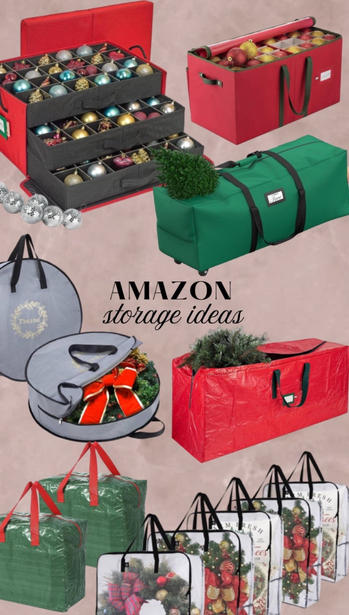 Post Christmas storage and organization #LTKHome #storage #organization