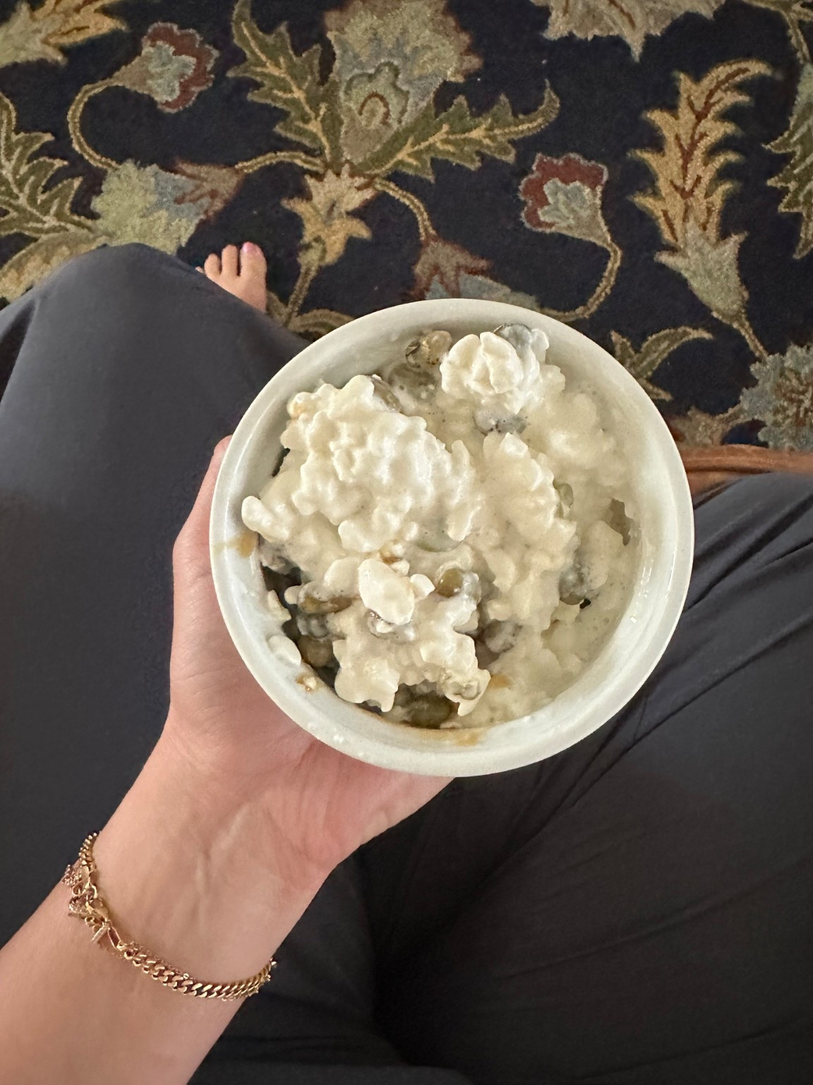 Breakfast Bowl 🥣 

A go-to late breakfast bowl for me: cottage cheese, a drizzle of honey, and dried edamame (sub pistachios too). 

High protein. Sustainable sugars. Absolutely delicious. 

#LTKselfcare #LTKfitnessgoals #LTKfoodie