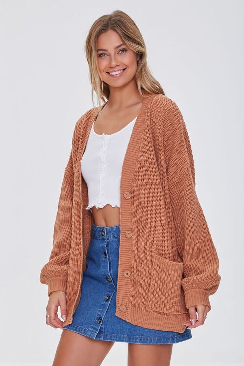 Balloon-Sleeve Cardigan Sweater | Forever 21 (US)