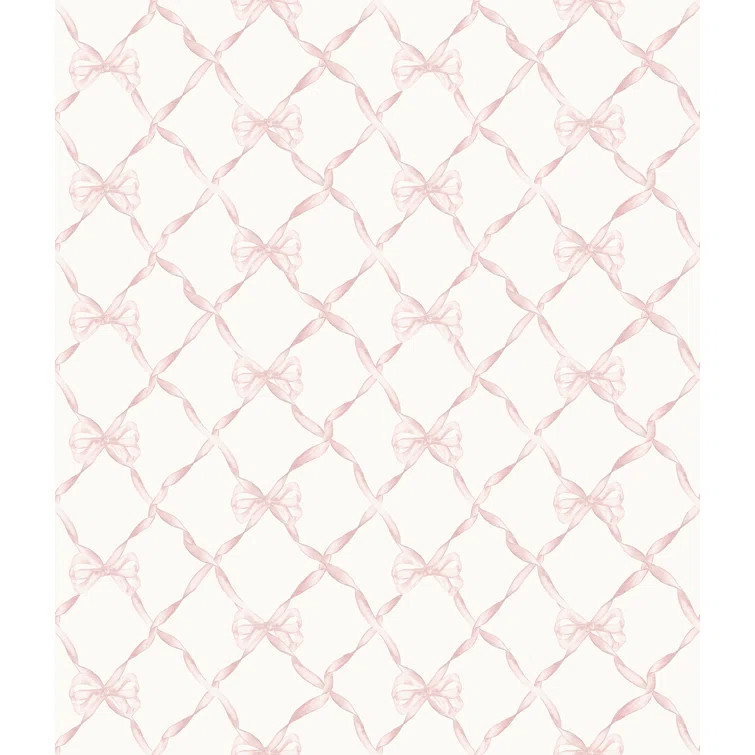 Ribbon Trellis 33' L x 20.5" W Wallpaper Roll | Wayfair North America