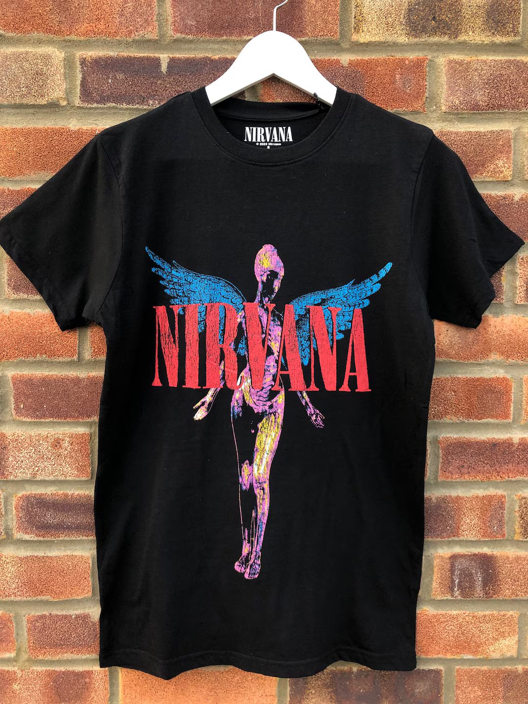Nirvana in Utero Tee Black Unisex Band Shirt, Grunge Music, Rock T-shirt, Official Merch, Nirvana... | Etsy (UK)