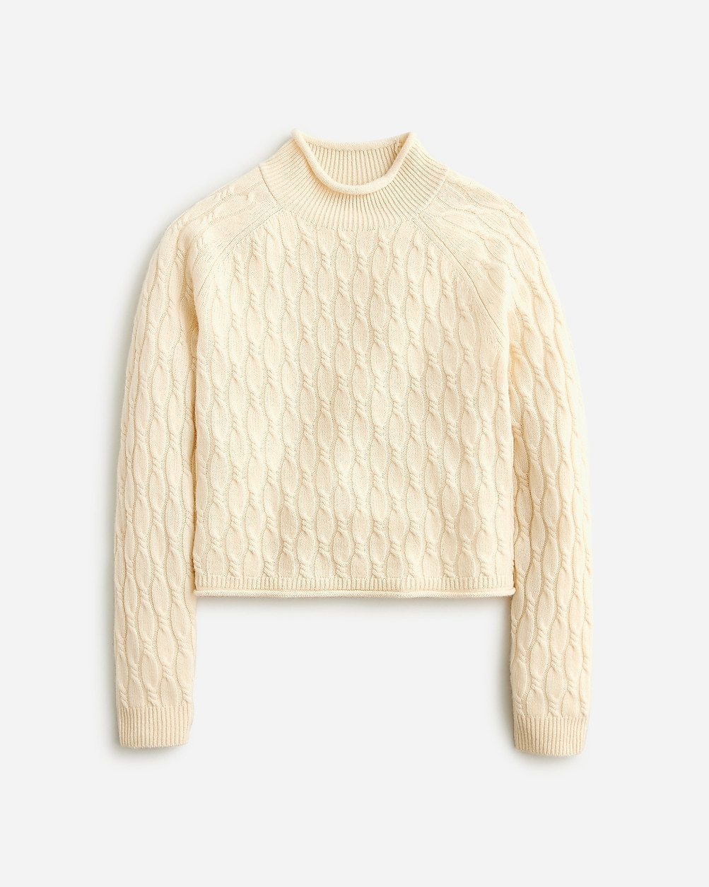 Cashmere shrunken cable-knit Rollneck™ sweater | J. Crew US