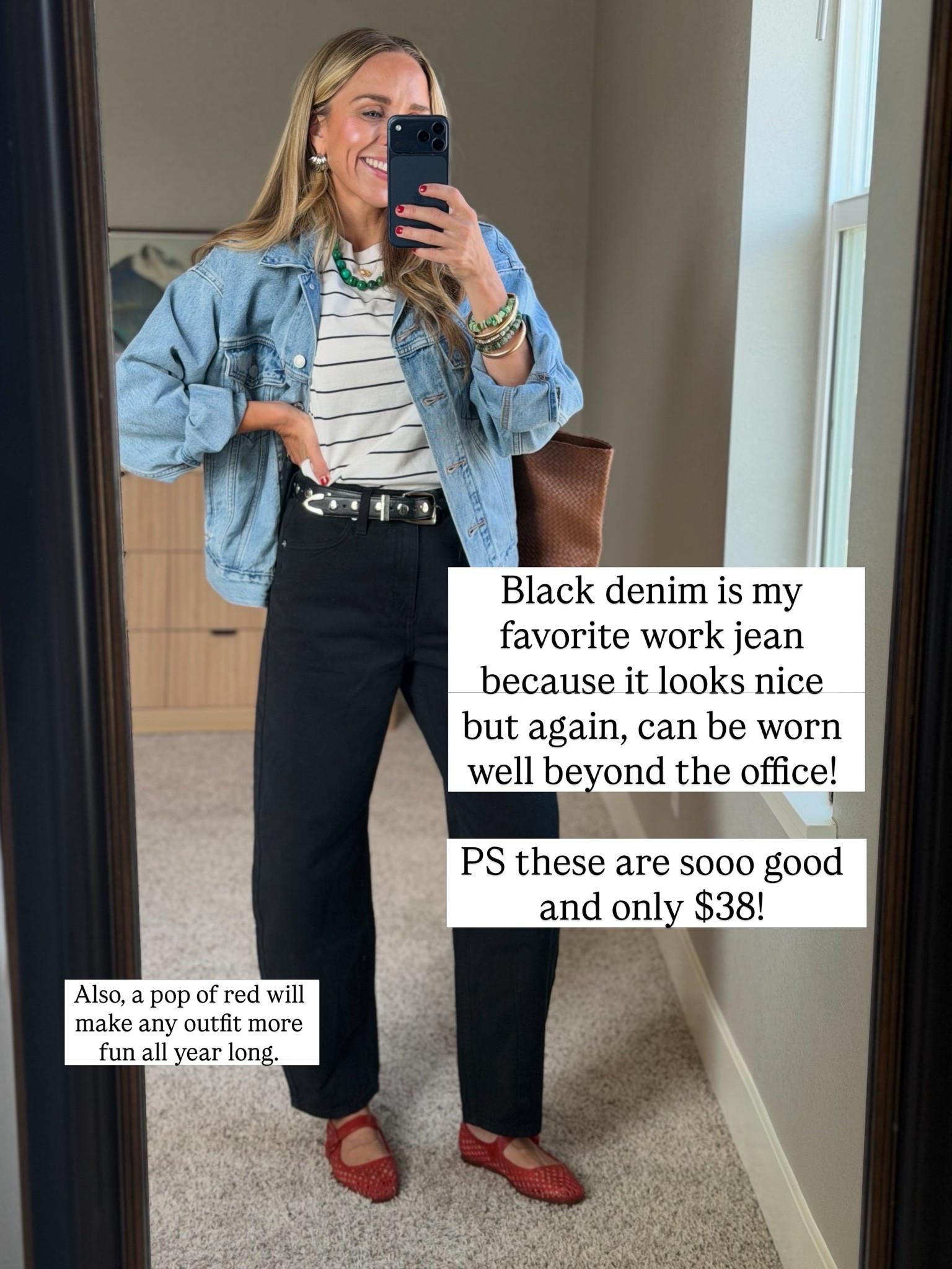 Black denim go with everything and these ones are the best price! 

I am a size small top and 2 or 26 bottoms.

#LTKgrwm #LTKmomlife #LTKootd