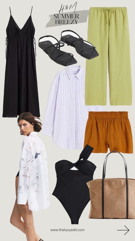 Summer breezy H&M essentials packed with airy linens, wafty cottons and plenty of summertime ease 