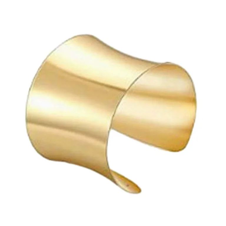 Bangle Bracelet for Women Gold Charms Simple Open Wide Chunky Cuff Bracelet | Walmart (US)