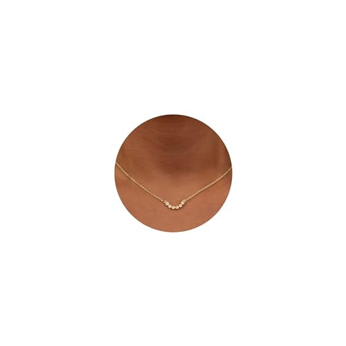 Poxtex Gold Necklace for Women Cute Gold Necklace Dainty 14K Gold Necklace Small Tiny Diamond Pendant Choker Chain Necklaces for Women Trendy Waterproof Non Tarnish Gold Jewelry Gifts | Amazon (US)