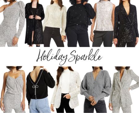 Sparkly sequined tops for the holidays! 
.
Christmas gala Christmas party holiday party New Year’s Eve party winter outfit holiday outfit 

#LTKHoliday #LTKunder100 #LTKSeasonal