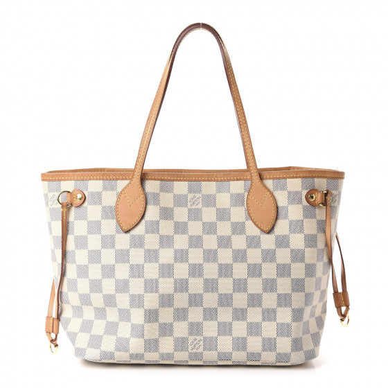 LOUIS VUITTON Damier Azur Neverfull PM | Fashionphile