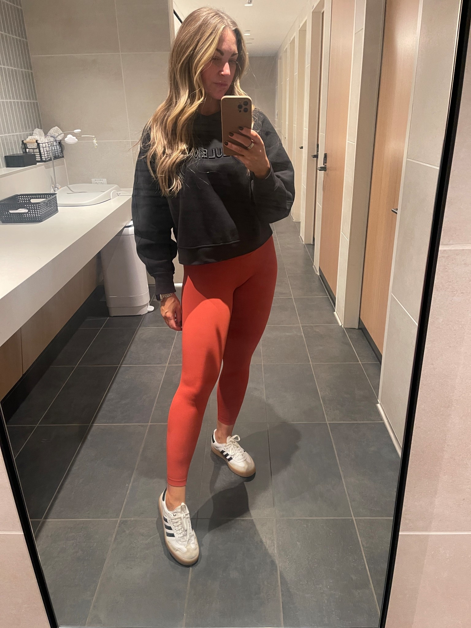 Today’s airport ootd. The mirror is FILTH but you get the point. Both the top and leggings are on sale
Right now!! 

#LTKFindsUnder50 #LTKMidsize #LTKTall