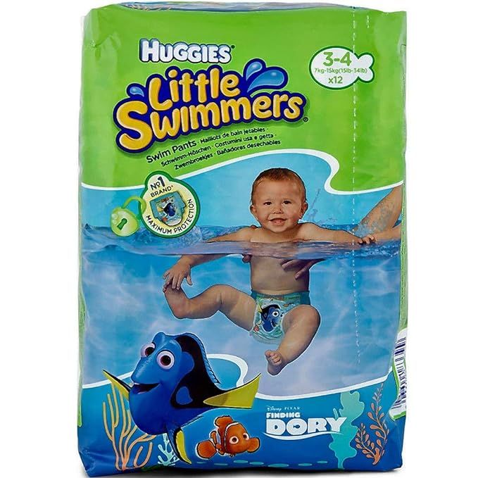 Huggies Little Swimmers Disposable Swim Pants, Small (15lb-34lb.), 12-Count | Amazon (US)