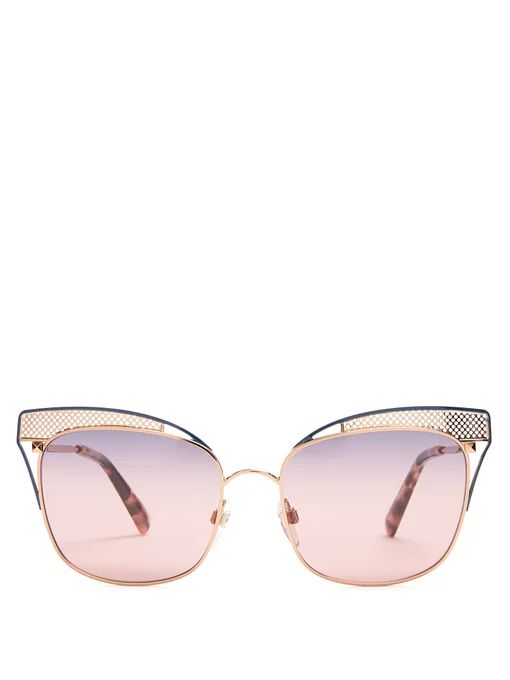 Cat-eye metal sunglasses | Valentino | Matches (US)