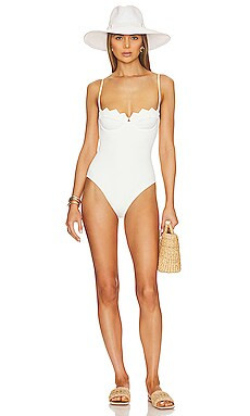 Vix Swimwear Imani One Piece in White from Revolve.com | Revolve Clothing (Global)