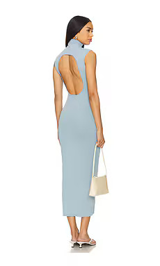 Camila Coelho Phoebe Midi Knit Dress in Icy Blue from Revolve.com | Revolve Clothing (Global)