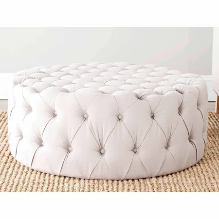 Safavieh Charlene Modern Glam Solid Tufted Cocktail Ottoman | Walmart (US)