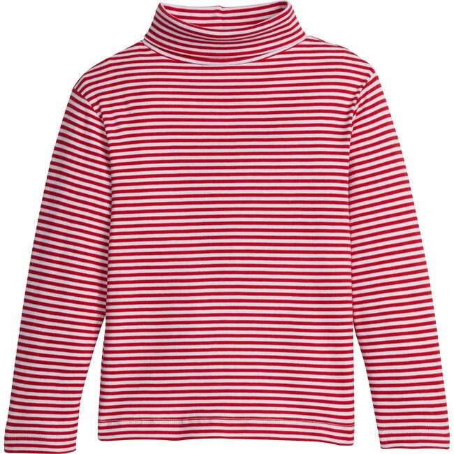 Striped Turtleneck, Red | Maisonette