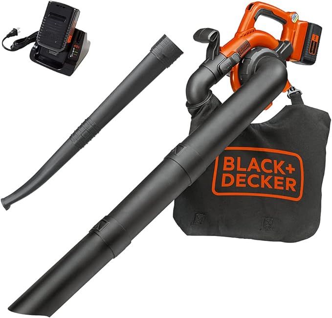 BLACK+DECKER 40V Leaf Blower/Leaf Vacuum Kit, Cordless (LSWV36) | Amazon (US)