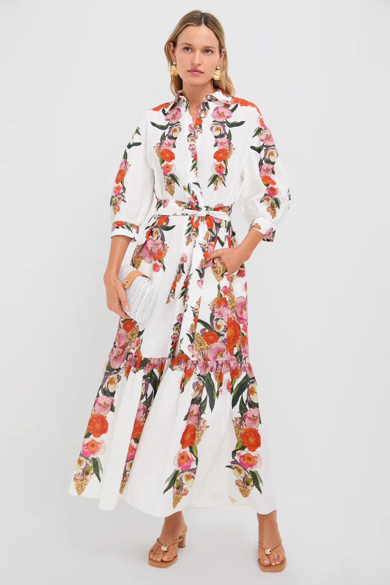 Summer Blooms Bianca Linen Dress | Tuckernuck (US)