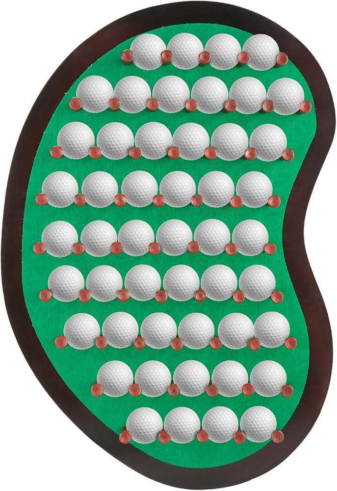 40 Golf Ball Collection Display Rack Cabinet Holder Case Wall Mount - Golf Gifts for The Golf Ent... | Amazon (US)
