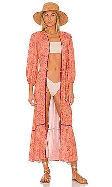 Vix Swimwear Lia Long Cover Up in Magritte from Revolve.com | Revolve Clothing (Global)