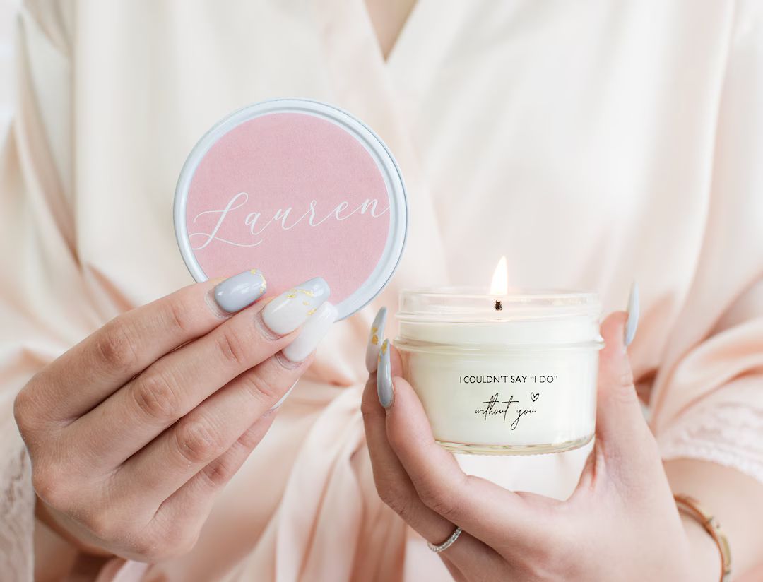 Bridesmaid Proposal Candle Bridesmaid Candle Gift Personalized Bridesmaid Gift Ideas Bridesmaid P... | Etsy (US)