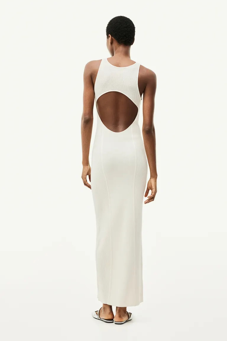 Ribgebreide open-backjurk | H&M (DE, AT, CH, NL, FI)
