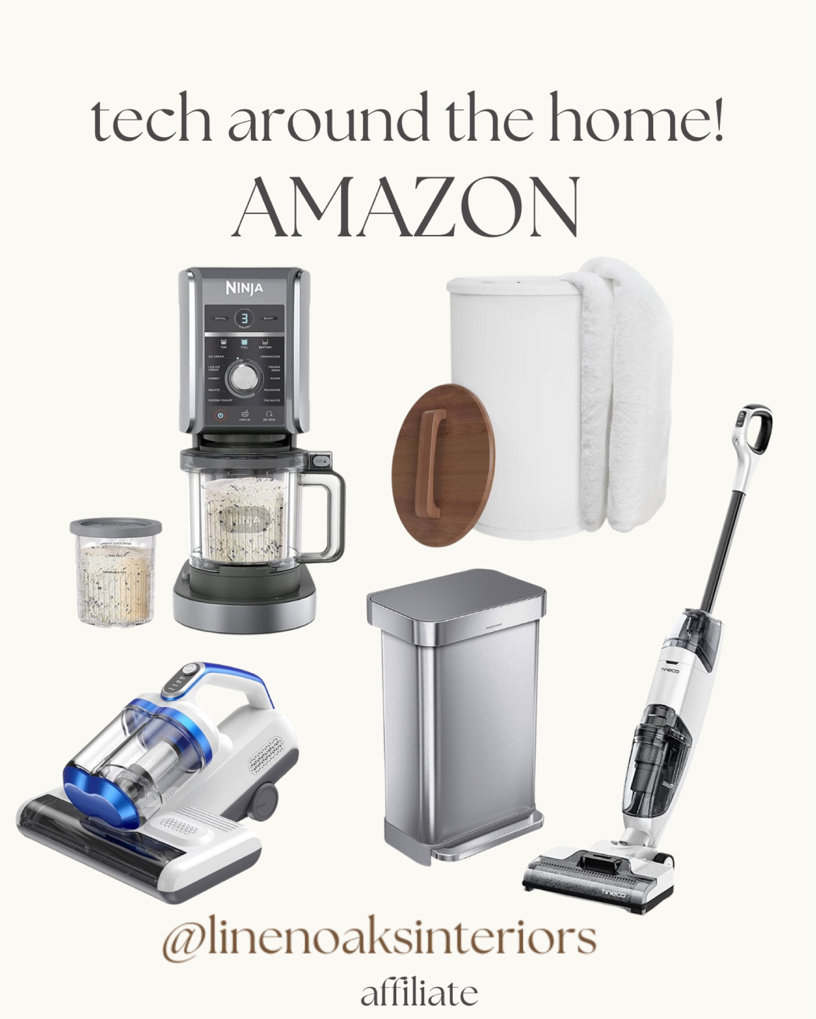 Top tech items for the whole home!


Ninja creami, towel warmer, tineco mop vacuum, simple human trash can, mattress vacuum cleanerr

#LTKHome #LTKSummerSales #LTKFamily