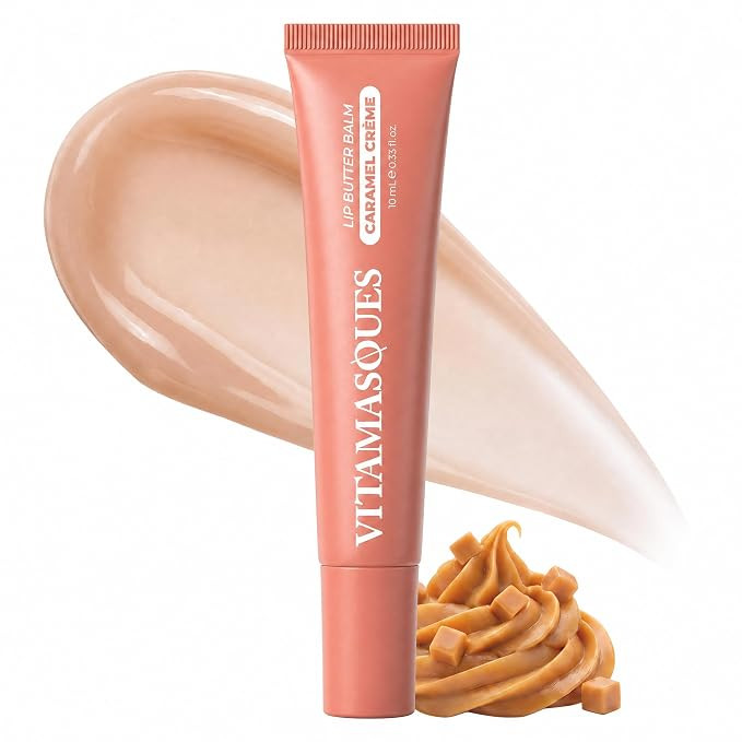 Vitamasques Lip Butter Balm Caramel Creme, Korean Lip Balm - Peptide Lip Treatment - Lip Balm Hyd... | Amazon (US)