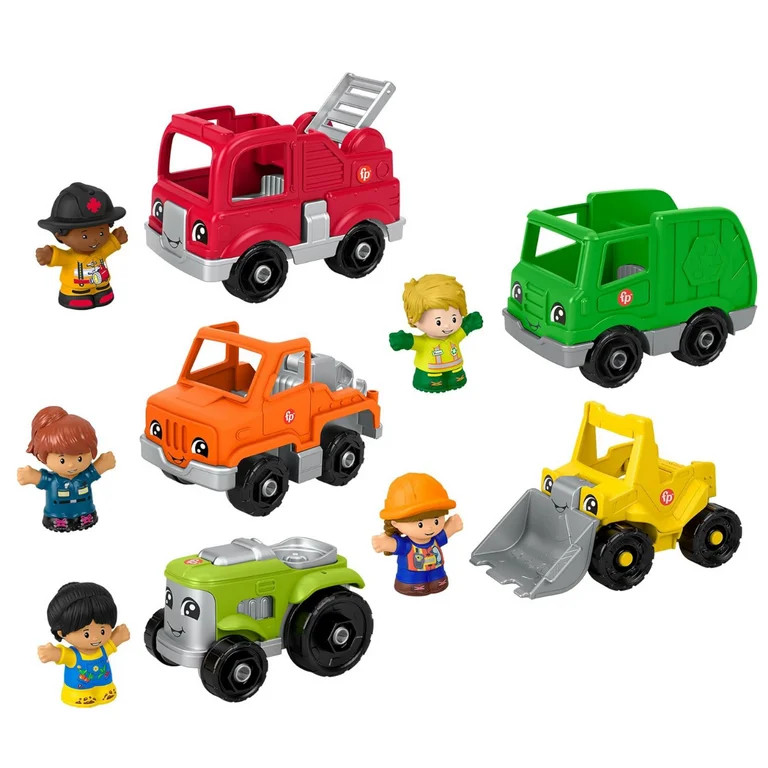 Fisher-Price Little People Toddler Playset Activity Vehicles Set with 10 Toys for Preschool Prete... | Walmart (US)