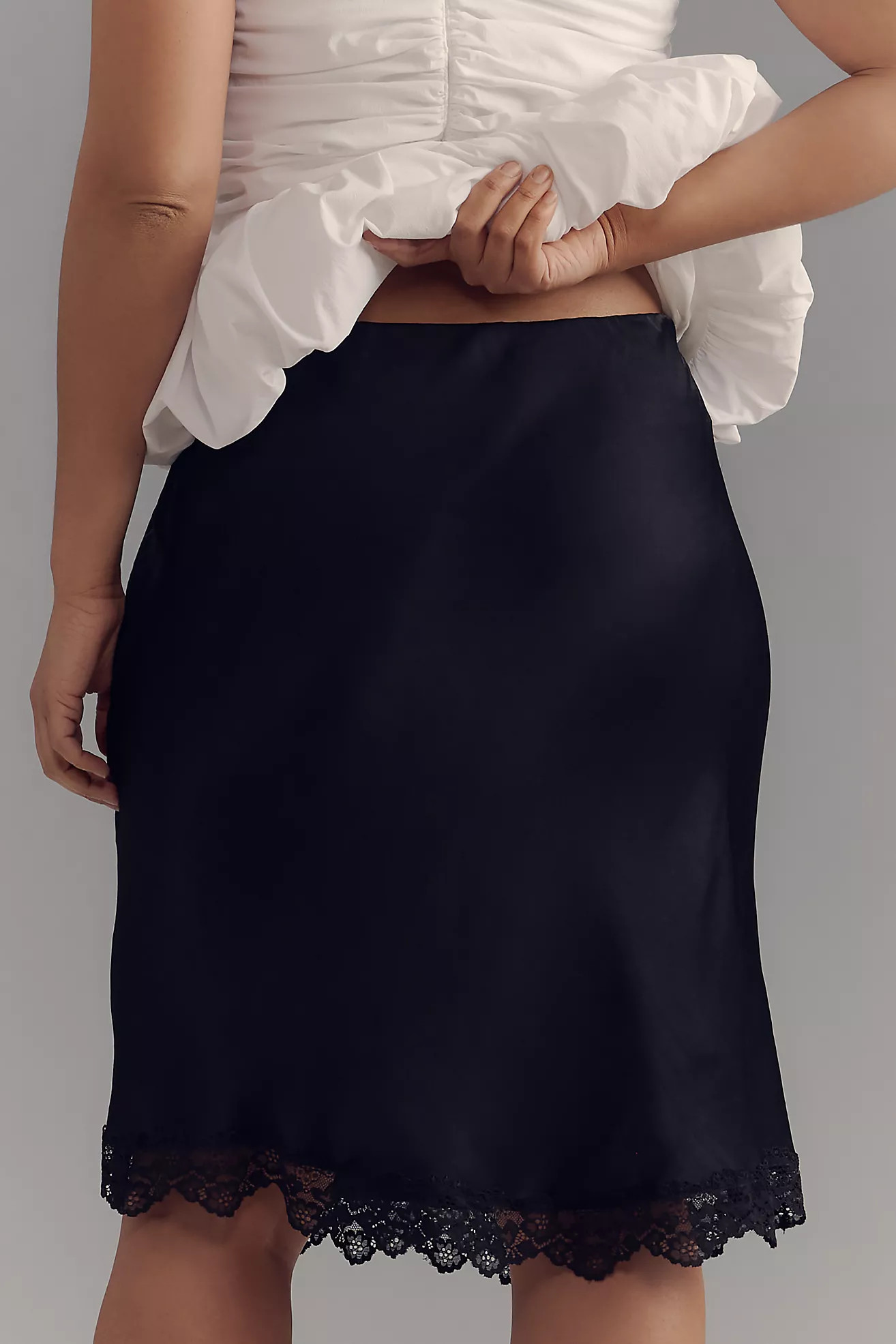 The Tilda Knee-Length Slip Skirt: Lace Trim Edition | Anthropologie (UK)