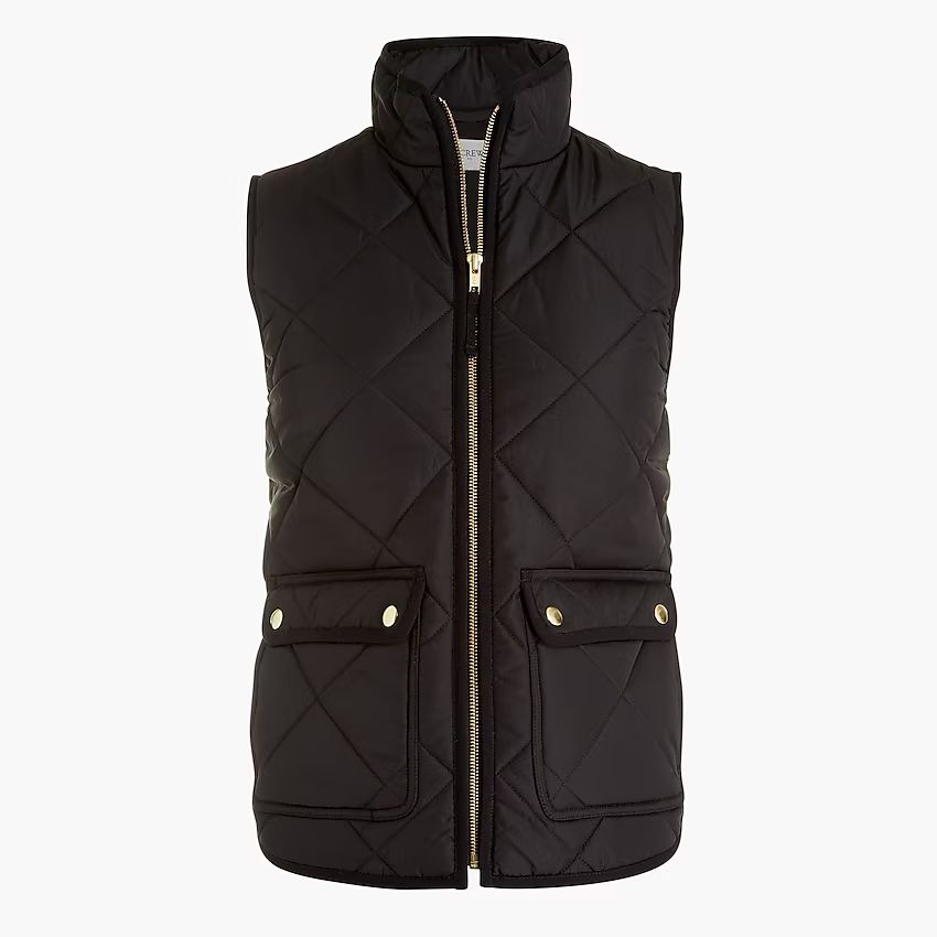 Factory: Puffer Vest With Snap Pockets For Women | J.Crew Factory