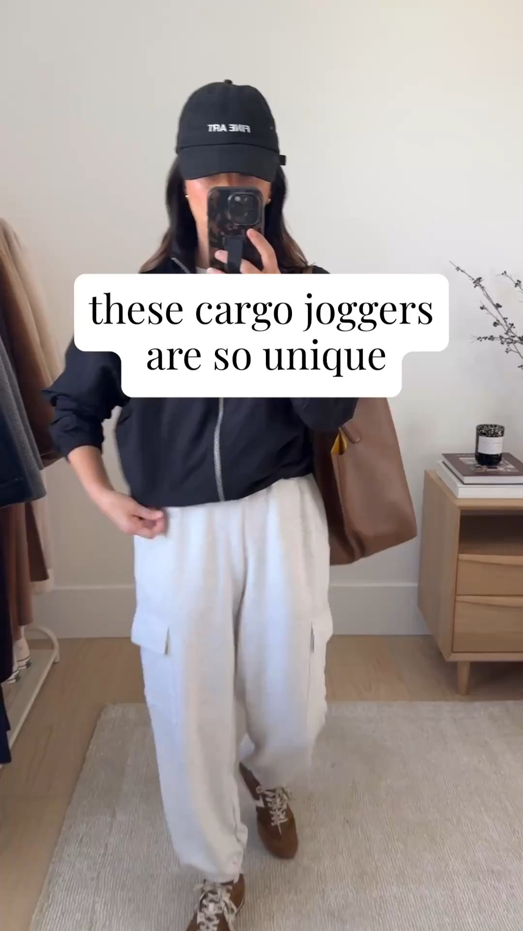 Mom drop-off outfit ideas. cargo sweatpants on sale!

Windbreakers are having their moment right now and as someone who loves a sporty look, I love it! This one is cropped with a drop shoulder, which is my favorite fit. I could have sized up to a small, but the shoulders are quite large. 
 
Nike windbreaker xs
Aritzia tee medium
Varley joggers xs 26" inseam
Larroude sneakers 6 (runs small)
Mansur Gavriel tote
Similar hat linked
Quince earrings 

Athleisure, petite style,

#LTKmomlife #LTKPetite #LTKSaleAlert