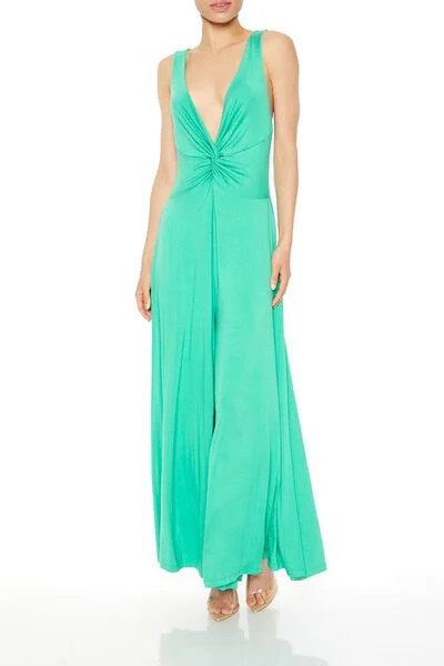 Plunging Twisted Jumpsuit | Forever 21