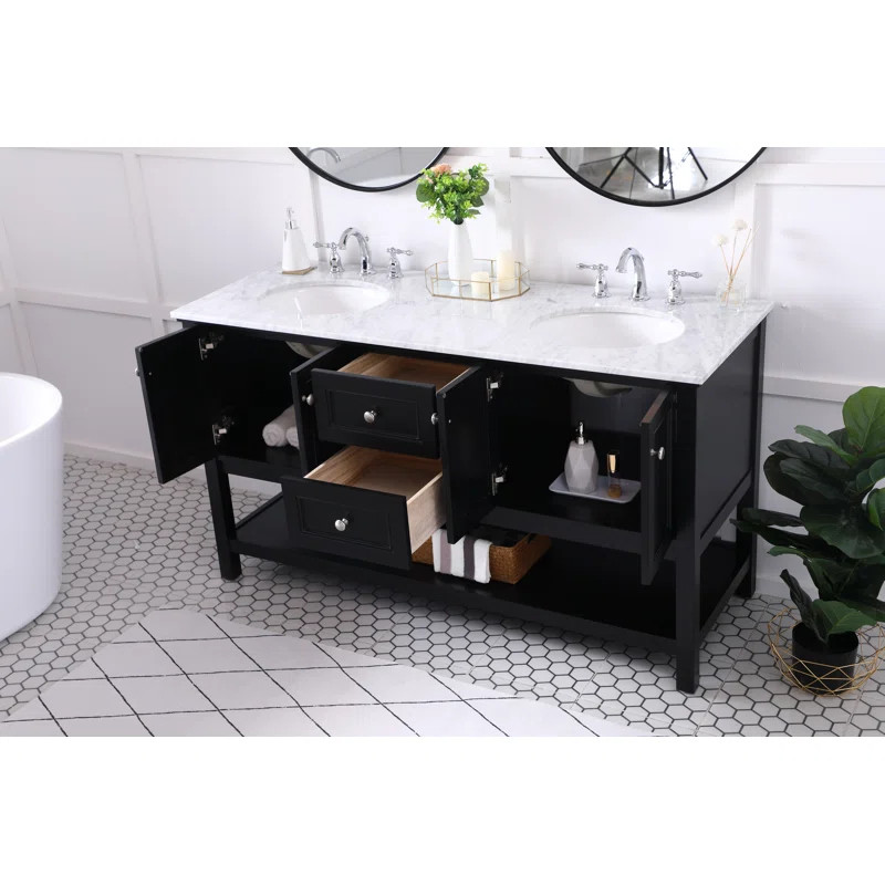 Waite 60" Double Bathroom Vanity Set | Wayfair North America