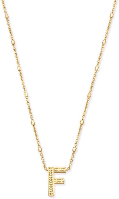 Kendra Scott Letters A-Z Pendant Necklace for Women, Fashion Jewelry, 14k Gold-Plated Brass | Amazon (US)