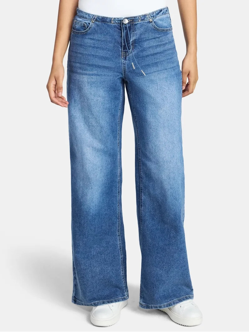 Madden NYC Women's Slouchy Jeans, Sizes XXS-XXL | Walmart (US)