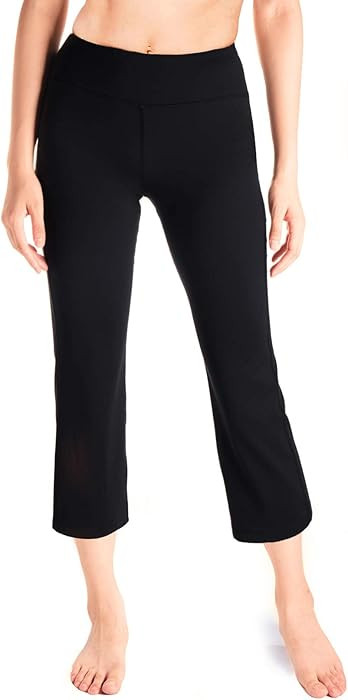 Yogipace Women's Cropped Yoga Pants with Pockets, Capri Flare Leggings, Lightweight Summer Workou... | Amazon (US)